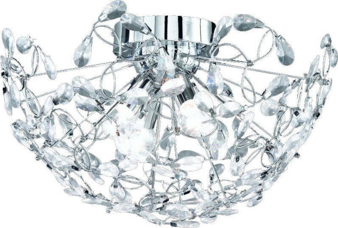 Trio-Leuchten-Plafoniera-Diamentro-45-Trio-609200406-Lampadario-Max.-40-W,-45-cm,-in-Cromo-E14