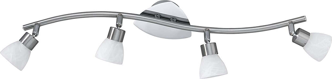 Trio-Leuchten-Trio-8161441-07-Mercury-Faretto,-4x28-Watt,-Nichel-Opaco/Bianco,-60.5x9.6x16-cm-G9-[Classe-di-efficienza-energetica-C]