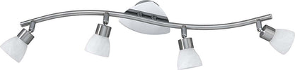 Trio-Leuchten-Trio-8161441-07-Mercury-Faretto,-4x28-Watt,-Nichel-Opaco/Bianco,-60.5x9.6x16-cm-G9-[Classe-di-efficienza-energetica-C]