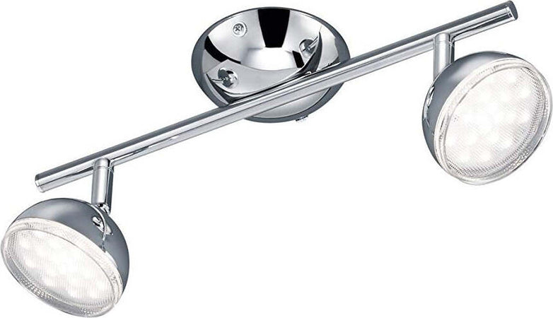 Trio-Leuchten-Trio-872810206-Bolou-Faretto-LED,-2x3.8-W,-Cromo,-34-cm-3.8-[Classe-di-efficienza-energetica-A+]