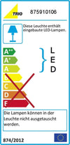 Trio-Leuchten-Trio-875910106-Pilatus-Faretto-LED,-3.8-W,-Cromato,-14-cm,-Cromo,-Wandspot-[Classe-di-efficienza-energetica-A++]