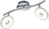 Trio-Leuchten-Trio-875910206-Pilatus-Faretto-LED,-2x3.8-W,-Cromato,-34-cm-3.8-W,-Cromo,-2er-Balken-[Classe-di-efficienza-energetica-A++]