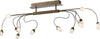 Trio-Sara-Plafoniera-12-LED-Dimmerabile-Ruggine-Trio-Light