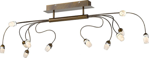 Trio-Sara-Plafoniera-12-LED-Dimmerabile-Ruggine-Trio-Light
