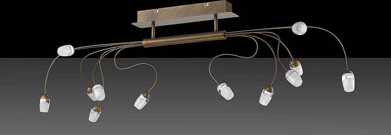 Trio-Sara-Plafoniera-12-LED-Dimmerabile-Ruggine-Trio-Light