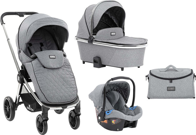 Trio Vicenza Kikkaboo Premium Grey Prima infanzia/Passeggini carrozzine e accessori/Passeggini e carrozzine/Sistemi modulari La Casa Del Bebè - Napoli, Commerciovirtuoso.it