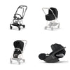 Trio Cybex Platinum Mios 3 - Telaio Chrome Black - Cloud T I-SIZE Plus - Sepia Black