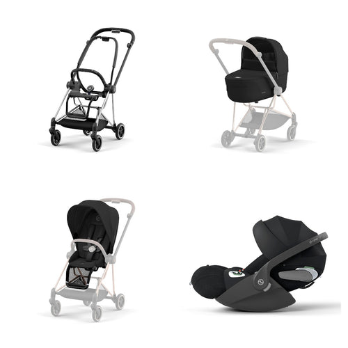 Trio Cybex Platinum Mios 3 - Telaio Chrome Black - Cloud T I-SIZE Plus - Sepia Black