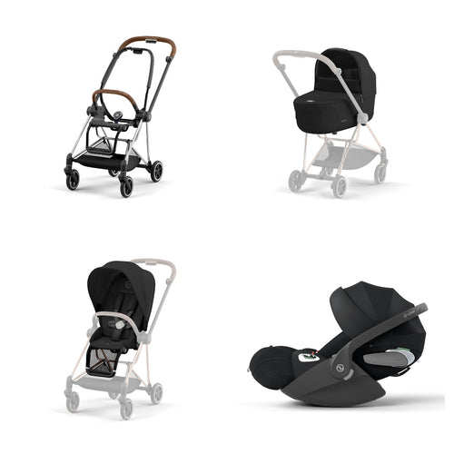 Trio Cybex Platinum Mios 3 - Telaio Chrome Brown - Cloud T I-SIZE Plus - Sepia Black