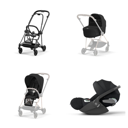 Trio Cybex Platinum Mios 3 - Telaio Matt Black - Cloud T I-SIZE Plus - Sepia Black
