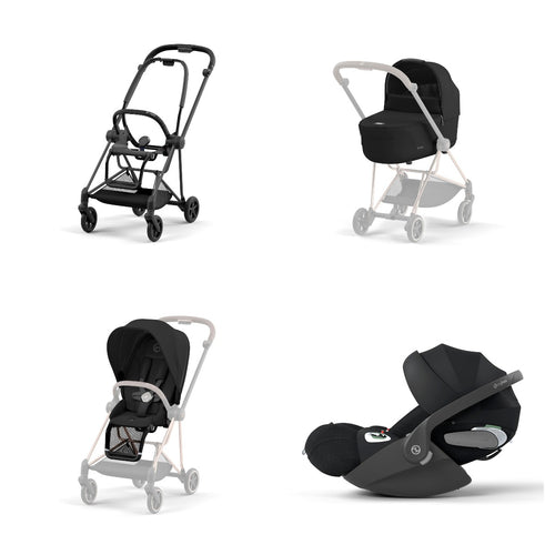 Trio Cybex Platinum Mios 3 - Telaio Matt Black - Cloud T I-SIZE Plus - Sepia Black