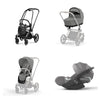 Trio Cybex Platinum Priam 4 Telaio Chrome Black-Cloud T I-SIZE Plus-Mirage Grey