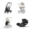 Trio Cybex Platinum Priam 4 Telaio Chrome Black-Cloud T I-SIZE Plus-Off White