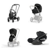 Trio Cybex Platinum Priam 4 Telaio Chrome Black-Cloud T I-SIZE Plus-Sepia Black