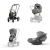 Trio Cybex Platinum Priam 4 Telaio Chrome Brown-Cloud T I-SIZE Plus-Mirage Grey