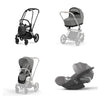 Trio Cybex Platinum Priam 4 Telaio Matt Black-Cloud T I-SIZE Plus-Mirage Grey