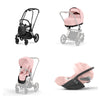 Trio Cybex Platinum Priam 4 Telaio Matt Black-Cloud T I-SIZE Plus-Peach Pink
