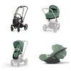 Trio Cybex Platinum Priam 4 - Telaio Rosegold - Cloud T I-SIZE Plus - Leaf Green