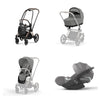 Trio Cybex Platinum Priam 4 - Telaio Rosegold - Cloud T I-SIZE Plus - Mirage Grey