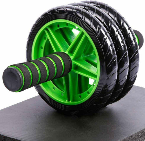 Tripla Ruota Per Allenamento Muscoli Addominali Con Tappetino Fitness Palestra Attrezzi per Esercizi Trade Shop italia - Napoli, Commerciovirtuoso.it
