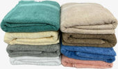 Tris asciugamani in pura spugna di cotone pettinato 100% articolo stephaniie set asciugamani spugna viso telo ospite Casa e cucina/Tessili per la casa/Biancheria da bagno/Asciugamani/Set di asciugamani Puleo Casa - Palermo, Commerciovirtuoso.it