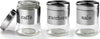 Tris Barattoli Barattolino 750ml 11x14cm Vetro Sale Zucchero Caffe 772016 Acciaio Casa e cucina/Organizzazione interni/Contenitori e barattoli da cucina/Conservazione cibi/Barattoli e contenitori Trade Shop italia - Napoli, Commerciovirtuoso.it