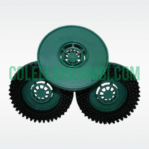 Tris Dischi Spazzole Setole Strette per Lucidatrice Originale Vorwerk Folletto PL510 PL511 PL512