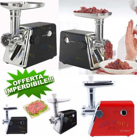 TRITACARNE-ELETTRICO-500W-LAMA-ACCIAIO-INOX-TRITA-CARNE