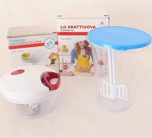 TRITATUTTO 3 LAME ACCIAIO CON CORDINA TRITA ORTAGGI FUNZIONE SBATTIUOVA MANUALE  Trade Shop italia - Napoli, Commerciovirtuoso.it