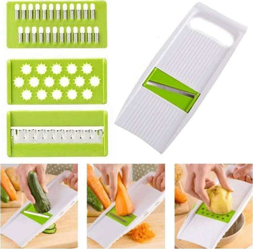 Tritatutto Taglia Verdure Mandolino Multifunzionale 4 Accessori Taglio Q-kc12 Casa e cucina/Utensili da cucina/Affettaverdure e mandolini da cucina Trade Shop italia - Napoli, Commerciovirtuoso.it