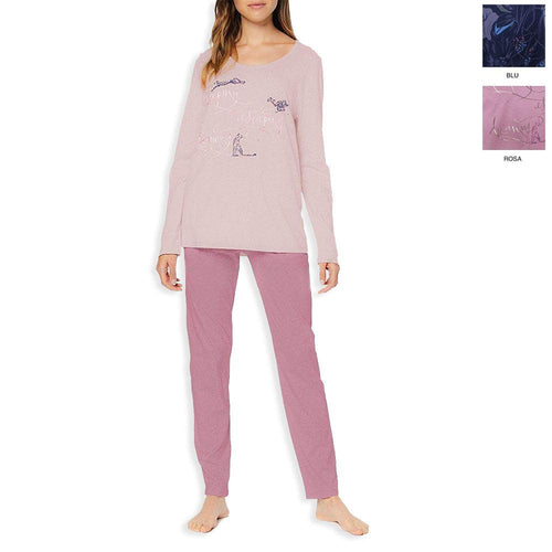 Triumph Pigiama da Donna Cotone Maniche Lunghe Sets 10198926 S27 - Passarelli Biancheria
