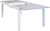 TRIUMPHUS---set-tavolo-da-giardino-allungabile-180/240x100-compreso-di-4-poltrone-in-alluminio-e-polywood-Bianco-Milani-Home
