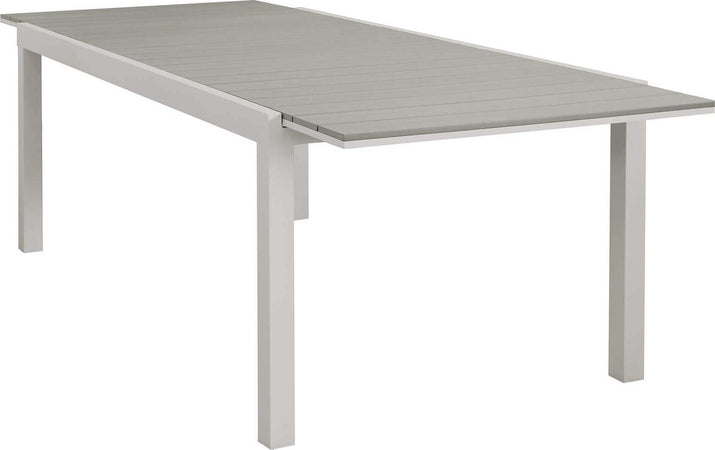 TRIUMPHUS---set-tavolo-da-giardino-allungabile-180/240x100-compreso-di-6-poltrone-in-alluminio-e-polywood-Tortora-Milani-Home