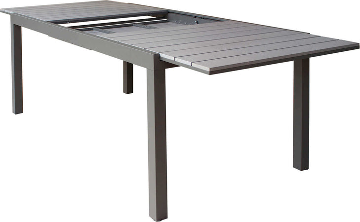 TRIUMPHUS---set-tavolo-in-alluminio-cm-180/240x100x73-h-con-8-sedute-Taupe-Milani-Home