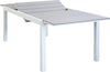 TRIUMPHUS---tavolo-da-giardino-allungabile-in-alluminio-e-polywood-180/240x100-Bianco-Milani-Home