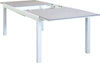 TRIUMPHUS---tavolo-da-giardino-allungabile-in-alluminio-e-polywood-180/240x100-Bianco-Milani-Home