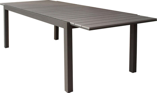 TRIUMPHUS---tavolo-da-giardino-allungabile-in-alluminio-e-polywood-180/240x100-Taupe-Milani-Home