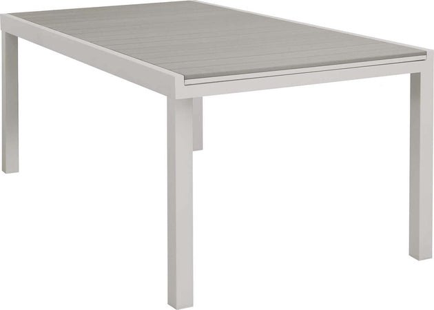 TRIUMPHUS---tavolo-da-giardino-allungabile-in-alluminio-e-polywood-180/240x100-Tortora-Milani-Home