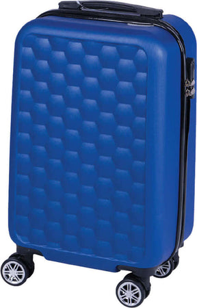 Trolley-Cabina-Rigido-Bagaglio-a-Mano-Blu-con-Maniglia-Telescopica-33.5x22x55cm
