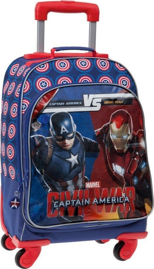 TROLLEY ZAINO BAMBINO SCUOLA TEMPO LIBERO BAGAGLIO A MANO 4 RUOTE MARVEL Cancelleria e prodotti per ufficio/Scuola e materiale didattico/Materiale scolastico/Cartelle e zaini per la scuola/Zainetti per bambini Trade Shop italia - Napoli, Commerciovirtuoso.it