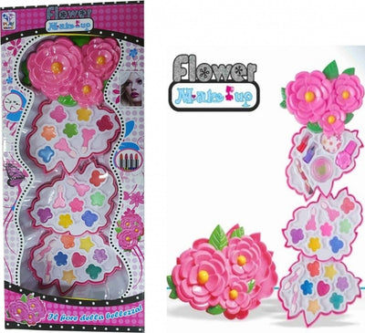 TRUCCO TROUSSE FLOWER COFANETTO MAKE UP ROSSETTO OMBRETTO BEAUTY GIOCO BAMBINE Giochi e giocattoli/Giochi d'imitazione e accessori di travestimento/Accessori per travestimento/Trucchi Trade Shop italia - Napoli, Commerciovirtuoso.it
