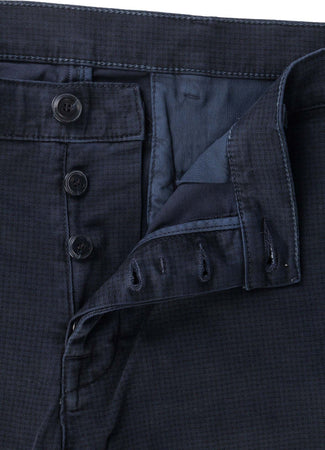 Trussardi Pantalone Uomo Chino microquadri Blu Moda/Uomo/Abbigliamento/Pantaloni Scontolo.net - Potenza, Commerciovirtuoso.it