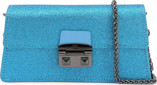 Trussardi Pochette Con Tracolla Blu Glitter Donna Con Tracolla Removibile E Chiusura a Patta Magnetica Borsetta Fashion Con 2 Tasche 22x11x4cm Moda/Donna/Borse/Pochette e Clutch Starbag - Gaeta, Commerciovirtuoso.it