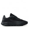 Trussardi Scarpe Uomo Nere in Pelle E Tessuto Sneakers Casual Con Lacci E Suola in Gomma Collezione Aut-Inv 2022/2023