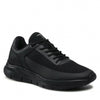 Trussardi Scarpe Uomo Nere in Pelle E Tessuto Sneakers Casual Con Lacci E Suola in Gomma Collezione Aut-Inv 2022/2023