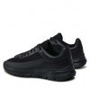 Trussardi Scarpe Uomo Nere in Pelle E Tessuto Sneakers Casual Con Lacci E Suola in Gomma Collezione Aut-Inv 2022/2023