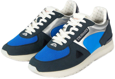 Trussardi Sneaker Uomo Roma Scarpa da Ginnastica Scarpe Lacci Suola in Gomma 77A00411 Coll. Primavera/Estate 2022 Casual Fashion