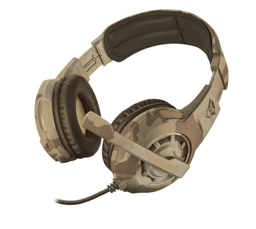 Trust Cuffie Gaming Gxt310D Radius Desert Camo 22208 Pc PS4 PS5 One Series X Switch Cellulare Usato