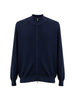 Gran Sasso Maglia Blu con Zip a Manica Lunga da uomo