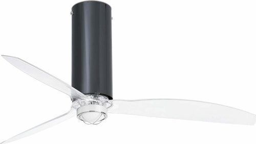 TUBE FAN M LED Ventilatore da soffitto nero brillante/trasparente con motore DC SMART Fai da te/Prodotti per la costruzione/Riscaldamento e raffreddamento/Sistemi mobili di climatizzazione/Ventilatori/Ventilatori da soffitto Led Mall Home - Napoli, Commerciovirtuoso.it